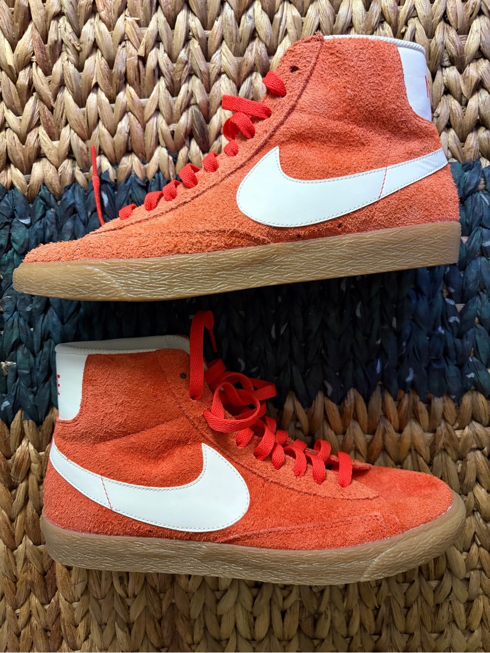 Nike Blazer Mid Suede Vintage Gum Basketball Shoes [518171-801] Women's 9